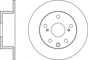 Диск тормозной TOYOTA Chaser (98-01) задний (1шт.) NIBK RN1489 NIBK