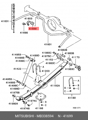 Втулка стабилизатора MB338594 MB338594 MITSUBISHI