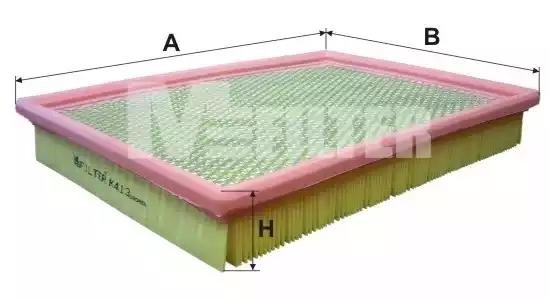 фильтр воздушный!\Jeep Cherokee/Liberty 3.7/4.7/5.7/2.5CRDi 01> K 413 MFILTER AUTOMOTIVE FILTERS