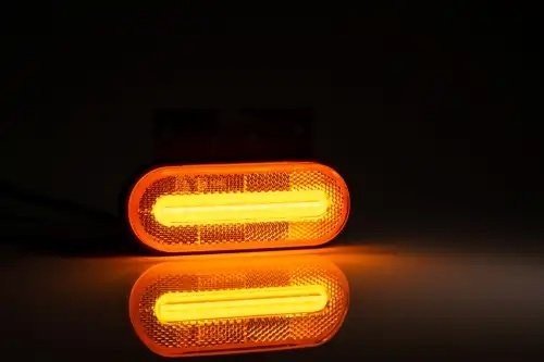 фонарь габаритный! жёлтого цвета, LED 126х51 с кронштейном, проводом 0.5м\ FT070ZKLED FRISTOM