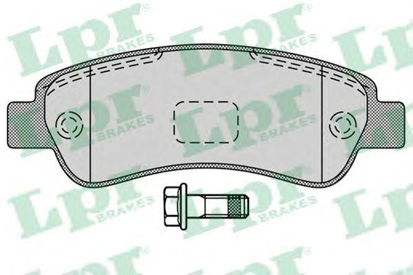 Комплект тормозных колодок 05P1289 05P1289 LPR