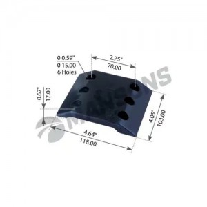 подушка опоры седла !(р) 105x116x16 нижняя 1x \Jost JSK 37 C/CZ/CW MGSP5 MANSONS