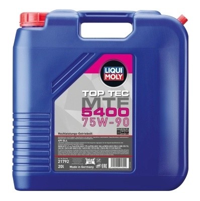 21792 LiquiMoly Синт-ое тр.масло Top Tec MTF 5400 75W-90 GL-4 (20л) 21792 LIQUI MOLY