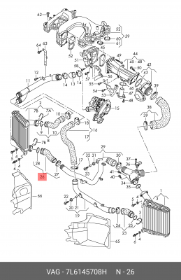VW TOUAREG 7L6 145 708 H VAG