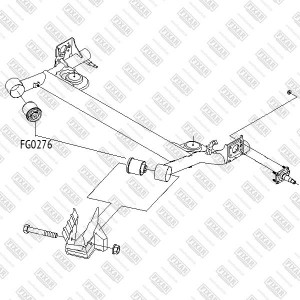 Сайлентблок рычага CHEVROLET Aveo 03- FG0276 FG0276 FIXAR