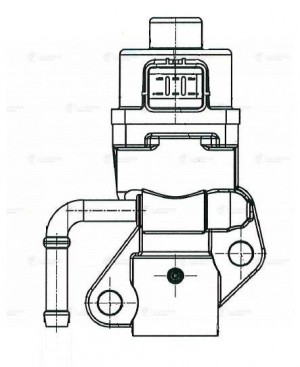 Клапан EGR (рециркуляции выхл. газов) для а/м Ford Focus (05-)/Mondeo (00-) 1.8i LVEG 1001 LUZAR