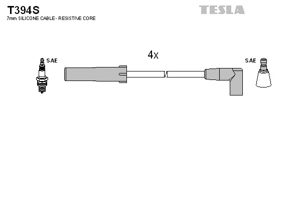 комплект проводов высоковольтных!\ ВАЗ 2121/21213/21214/2131/NIVA 86 T394S TESLA