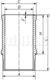 Поршнекомплект 001 PI 00163 000 MAHLE KNECHT