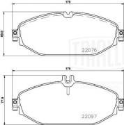 Колодки торм. Mercedes E (W213) (16-) диск. перед. (PF 4402) PF4402 TRIALLI