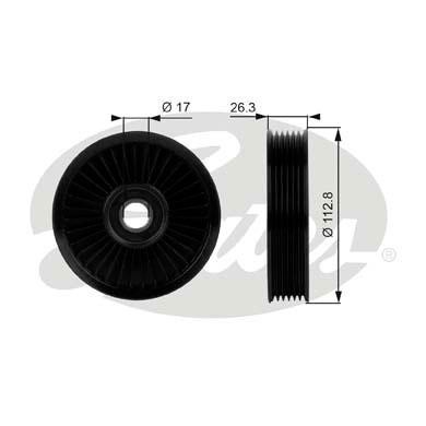 Ролик приводного ремня CHEVROLET Aveo,Lacetti,Rezzo,Epica (00-) (1.4/2.0) натяжи T38024 GATES