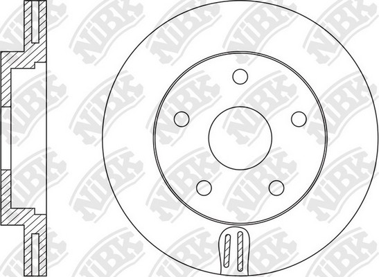 Диск тормозной передний NISSAN MAXIMA QX33 00-03 D296мм RN1545 RN1545 NIBK