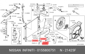 NISSAN ALMERA CLASSIC B10 2006-2013 01558-00751 NISSAN