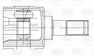 ШРУС внутр. для ам Hyundai Solaris (10-),Kia Rio (11-) 1.6 Linea Perfezione (GO  GO 0856 TRIALLI