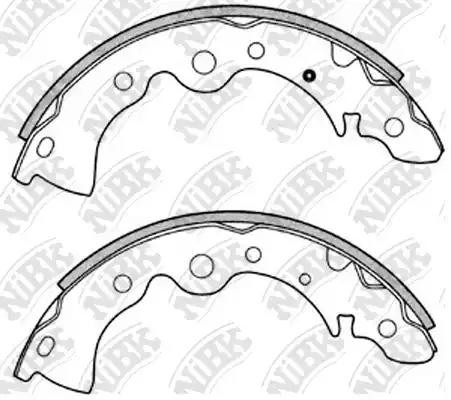 Колодки тормозные NISSAN Almera Classic задние (4шт.) NIBK FN1167 NIBK