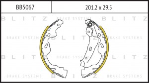 Колодки тормозные TOYOTA Yaris (99-05),Aygo (05-) задние (4шт.) BLITZ BB5067 BLITZ