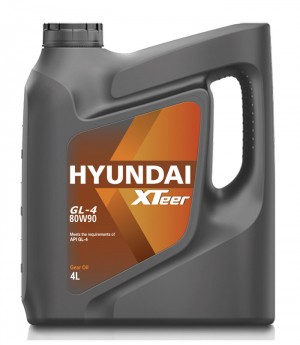 HYUNDAI Xteer Gear Oil-4 80W90 (4L) масло трансмиссионное! минер.\ API GL-4 1041421 HYUNDAI XTEER