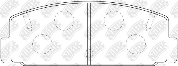 Колодки тормозные MAZDA 323 C,F,Protege,Hatchback задние (4шт.) NIBK PN5203S NIBK