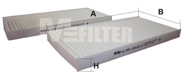 фильтр салона! 2шт.\ Hyundai Tucson, Kia Sorento/Sportage 2.0-3.3/2.5CRDi 04> K9102-2 MFILTER AUTOMOTIVE FILTERS