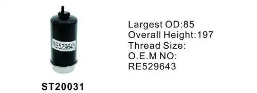 Фильтр топливный CATERPILLAR JCB (30микрон) STAL ST20031 STAL