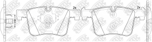 Колодки тормозные BMW 1 (F21),3 (F30),X3 (F25) передние (4шт.) NIBK PN0558 NIBK