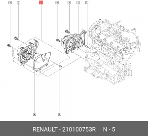 RENAULT CLIO/LAGUNA/MEGANE VAZ LADA LARGUS (2011>) 210100753R RENAULT