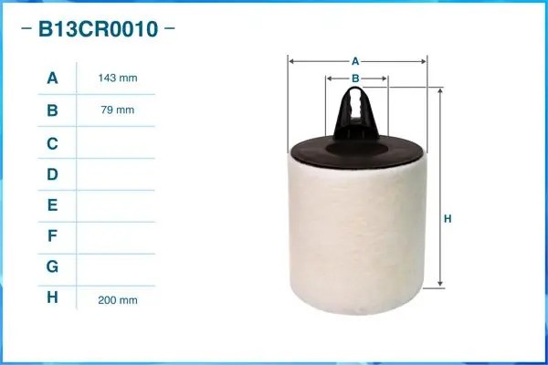 Фильтр воздушный B13CR0010 B13CR0010 CWORKS