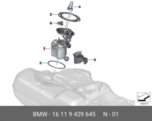 16 11 9 429 645 АВТОПРИНАДЛЕЖНОСТЬ 16119429645 BMW