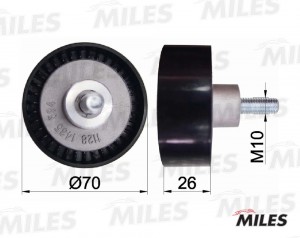 Ролик ремня приводного BMW E46 316i/318i (INA 532022410) AG03054 AG03054 MILES