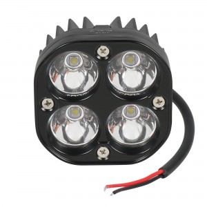 Фара светодиодная квадратная, 4 LED направленный свет, 40W (78х78х50) 12/24V (AL ALED036 AIRLINE