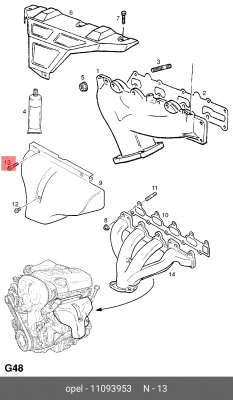 General Motors,Винт М6х30мм 11093953 11093953 GENERAL MOTORS
