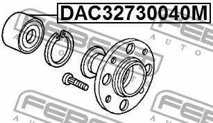 Подшипник ступичный задний 32X73X40 DAC32730040M FEBEST