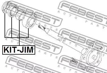 Подшипник полуоси комплект KIT-JIM KITJIM FEBEST