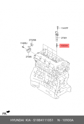 Свеча зажигания S1884111051 HYUNDAI KIA