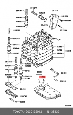 прокладка фильтра АКПП!\ Toyota 90301-32012 TOYOTA