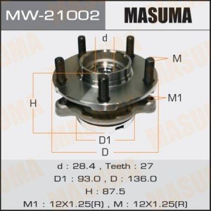 ступица передняя в сборе!\ Infiniti FX 4535 02-08 MW-21002 MASUMA