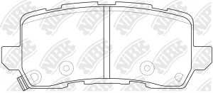 Колодки тормозные дисковые Acura TLX 14 - PN0648 PN0648 NIBK