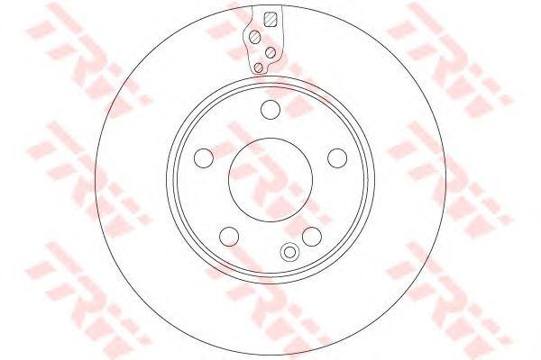 Диск тормозной передний MERCEDES A W176, B W246 (280мм) DF6548 DF6548 TRW