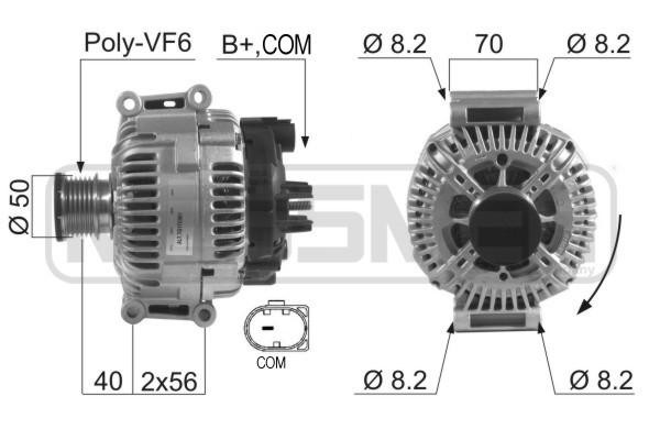 Генератор MERCEDES SPRINTER 06-09 210614 210614 ERA