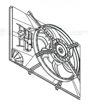 Э вентилятор охл. для а м Great Wall Hover (05-) H3 (10-) H5 (10-) 2.0i 2.4i (с  LFK 3005 LUZAR