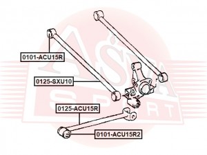 ТЯГА ЗАДНЯЯ TOYOTA 0125SXU10 0125-SXU10 ASVA