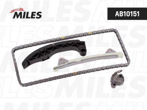Комплект цепи ГРМ TOYOTA 1.0i 1KR-FE 05- без звездочек  AB10151 AB10151 MILES
