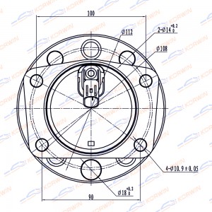Ступица колеса KORWIN KWAH0019 KWAH0019 KORWIN