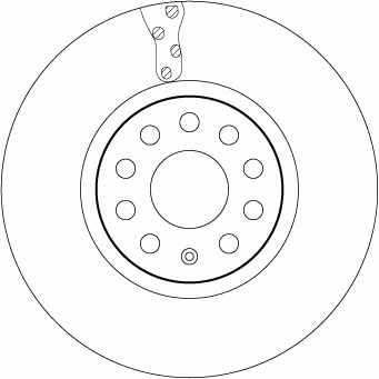 Диск тормозной передний VW SHARAN (7N) 5/10- (для 1LW) 314мм DF6695S DF6695S TRW
