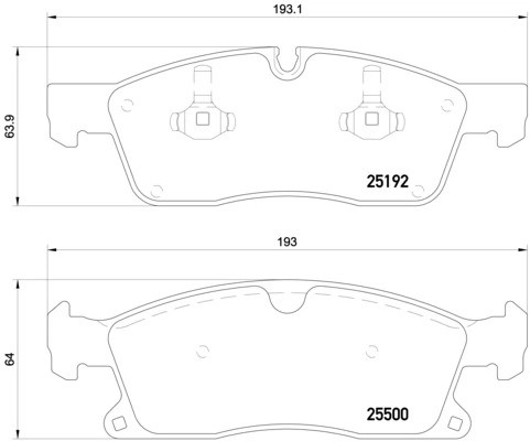 Колодки тормозные P50109 P50109 BREMBO
