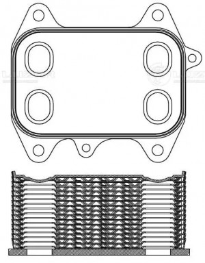 Радиатор масл. для а/м VW Golf VI (08-)/Tiguan (08-) 1.6D/2.0D  LOc1806 LOC1806 LUZAR