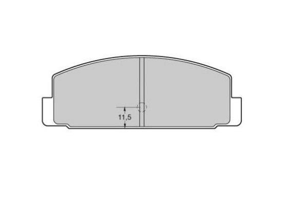 колодки дисковые задние!\ Mazda 323 1.4-2.0TD 98-03/6 1.8-2.0D 02> FBP1737 FREMAX