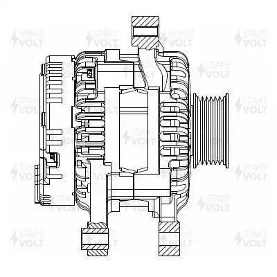 Генератор для а/м Geely Emgrand 11- 1.5i 90A LG2707 LG 2707 START VOLT