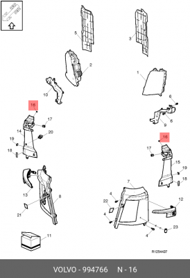 винт !PF4х20 \VOLVO 994766 VOLVO