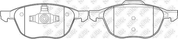 Колодки тормозные передние FORD FOCUS II 04-/III 10-/MAZDA 3 03-/VOLVO S40 04- P PN0365 NIBK