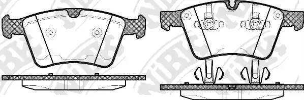 Колодки тормозные MERCEDES ML (W164) (05-11) передние (4шт.) NIBK PN0464 NIBK